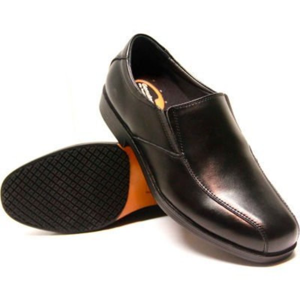 Lfc, Llc Genuine Grip® Men's Dress Slip-on Shoes, Size 7W, Black 9550-7W